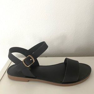 Black Strap Sandals